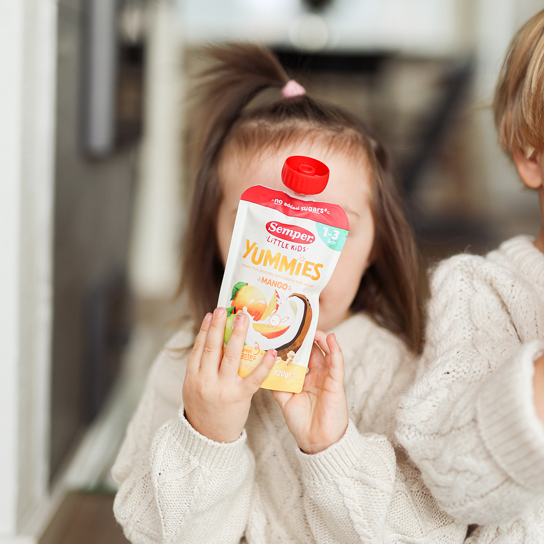 Girl with Semper Yummies Mango