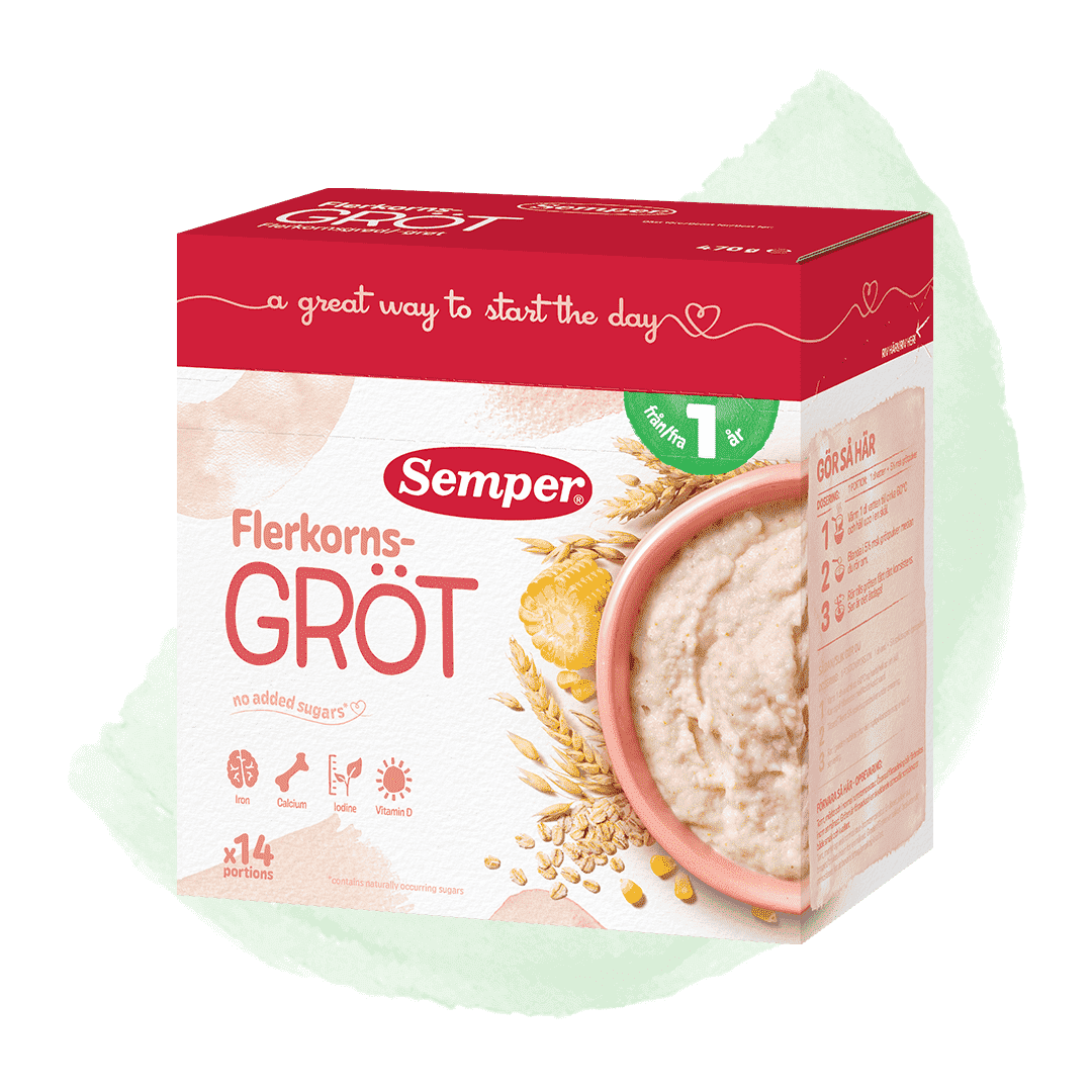 Flerkornsgröt 12m
