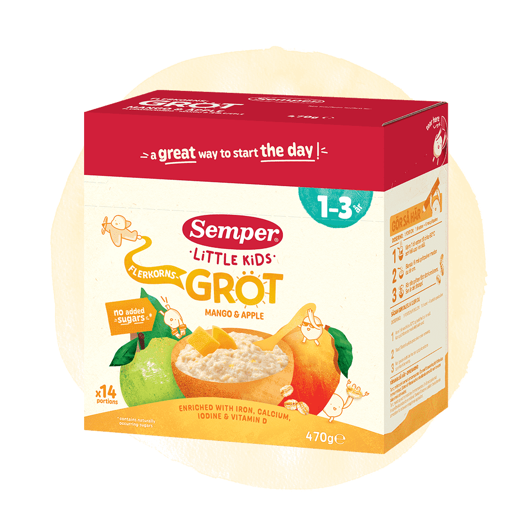 Porridge mango apple