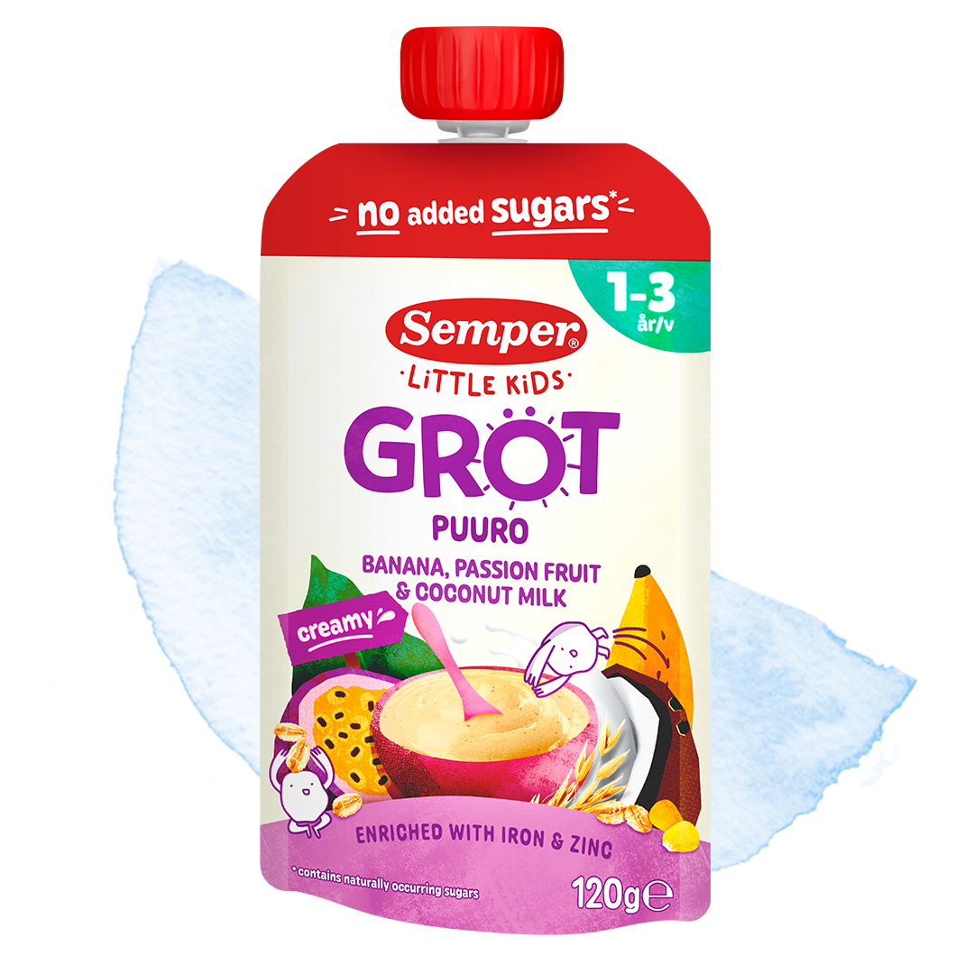Ätklar gröt Little Kids Banana, passion fruit & coconut milk