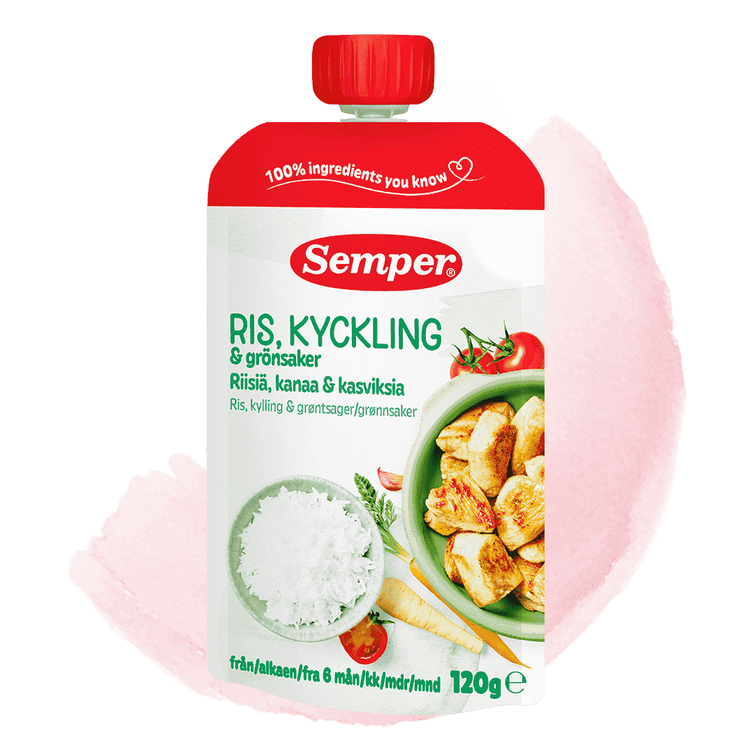 Ris & kyckling med grönsaker i klämpåse