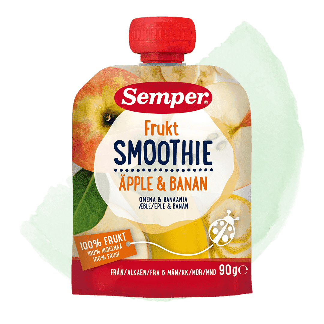 Smoothie frukt med äpple & banan