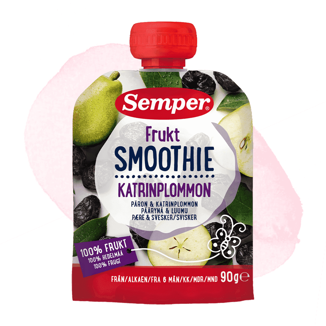 Plum and pear smoothie