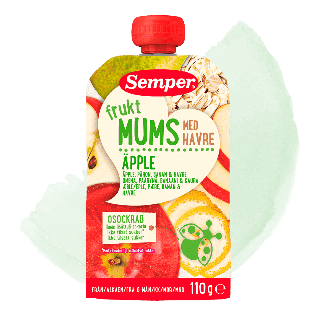 Pouch Fruktmums apple and oat