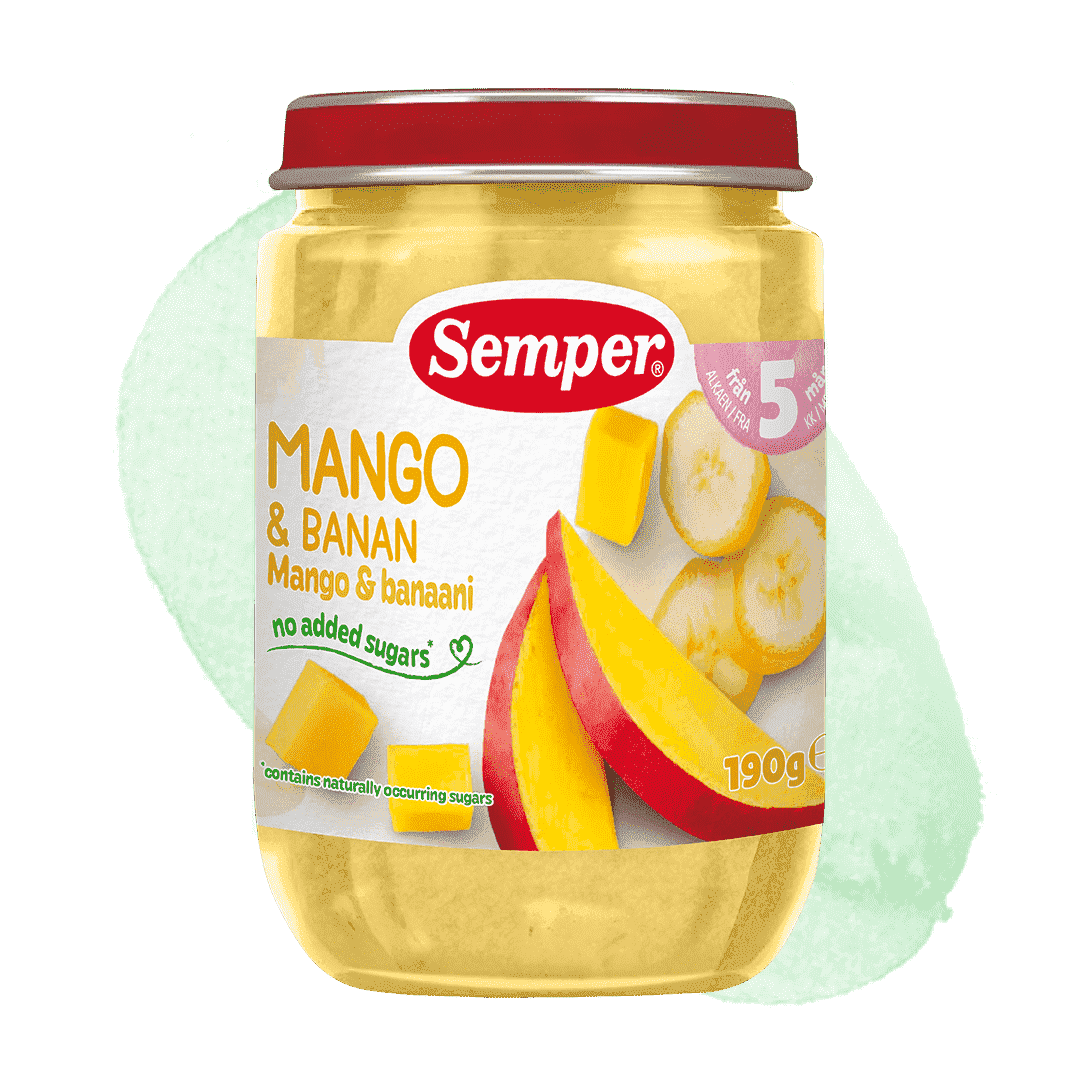 Fruit puree mango banana