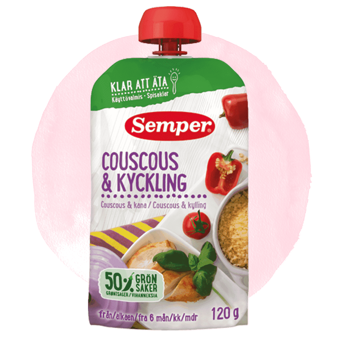 Couscous & kyckling i klämpåse