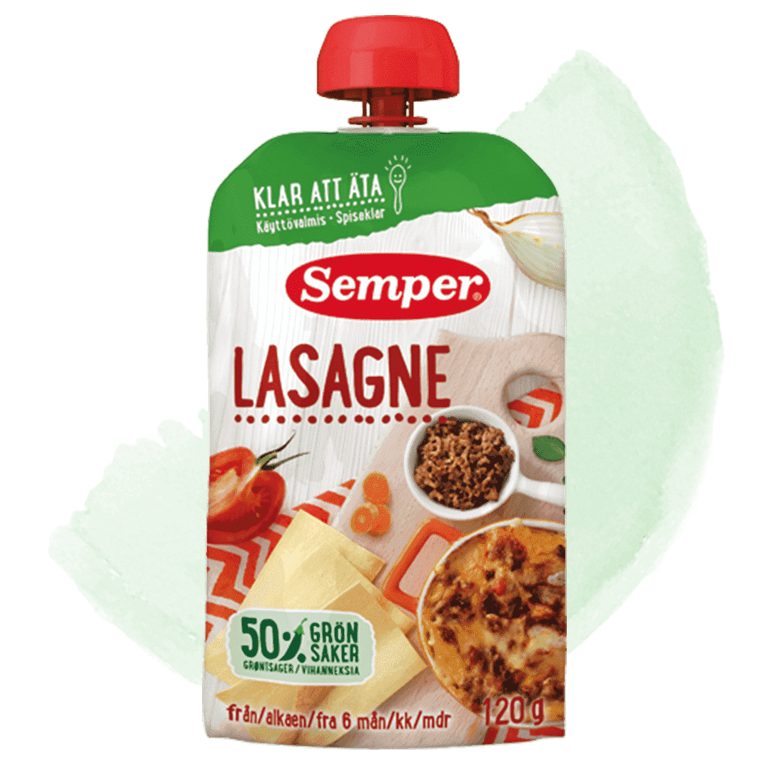 Ätklar Lasagne från 6 mån - från Semper Barnmat