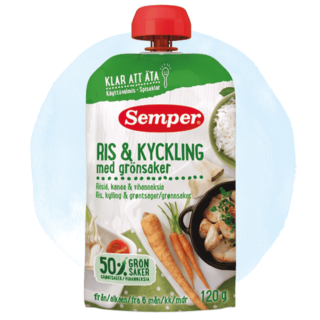Ätklar Ris & Kyckling från 6 mån - från Semper Barnmat