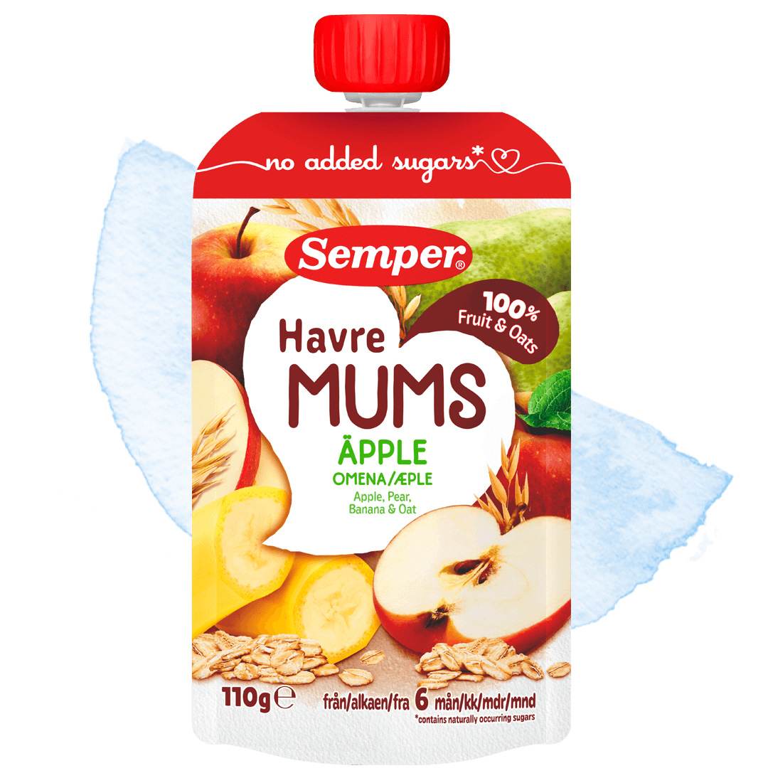 Havre Mums Äpple från Semper Barnmat