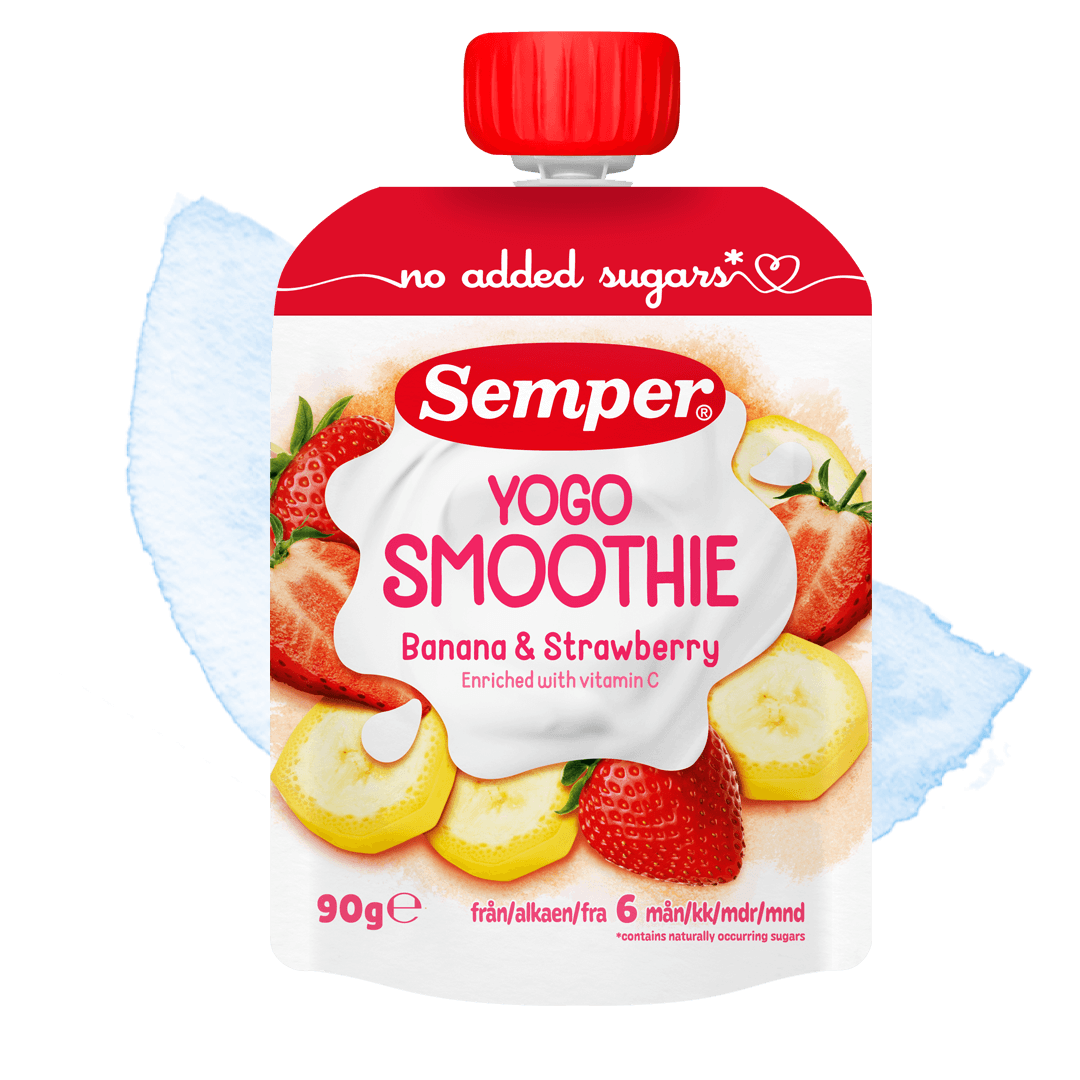 Smoothie yogo jordgubb