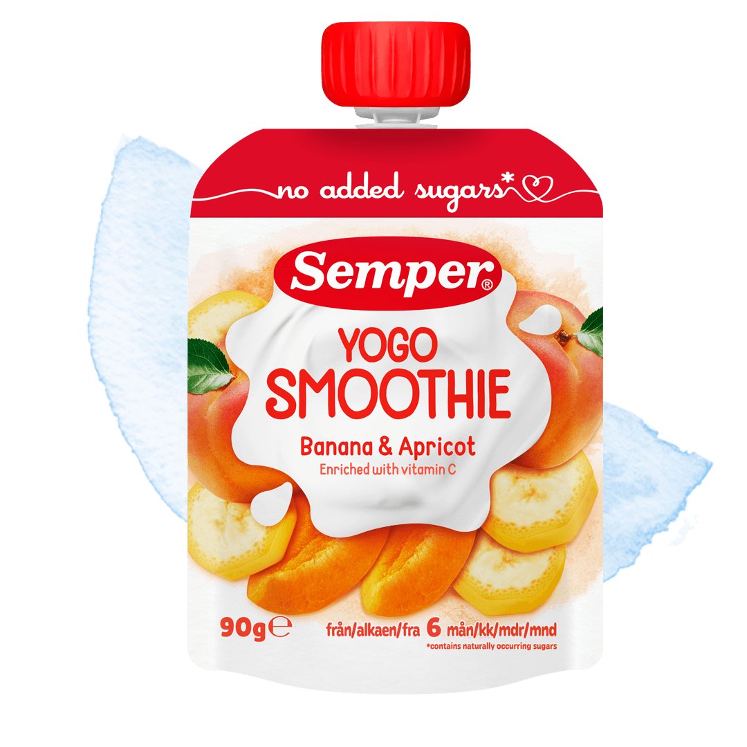 Yogo Smoothie Banan & aprikos från Semper Barnmat